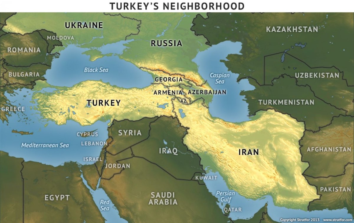 Iran Turkey Map