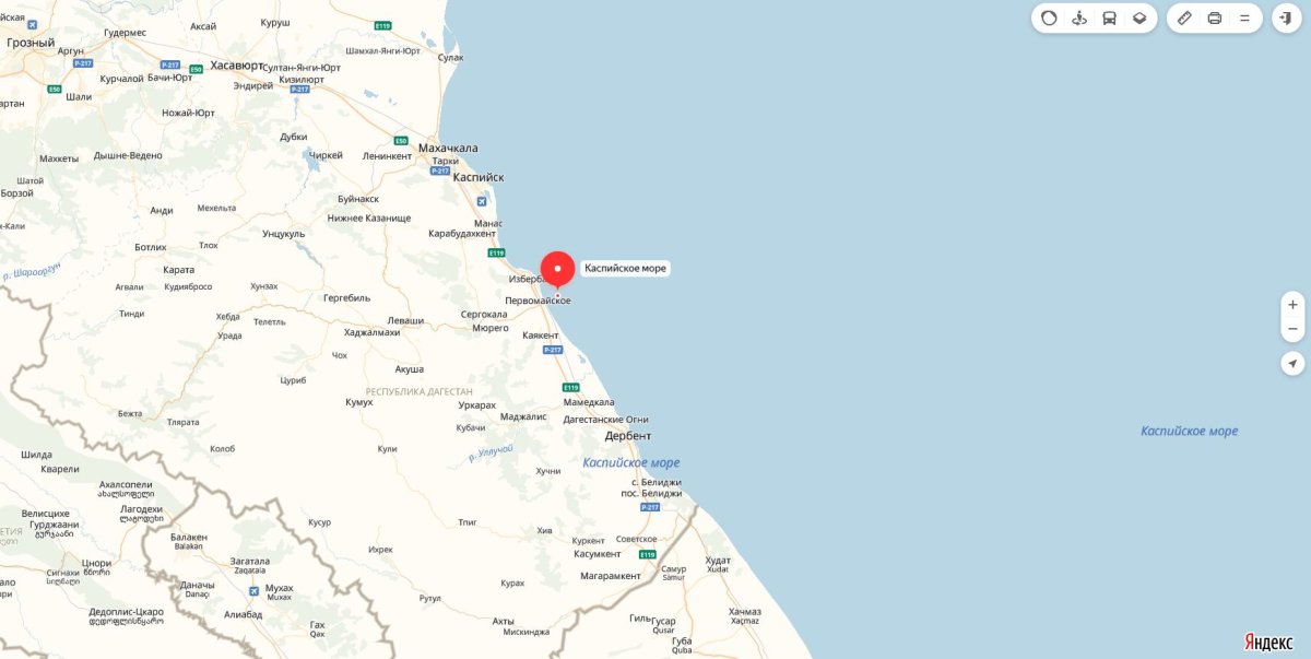 Каспийское море Дагестан карта