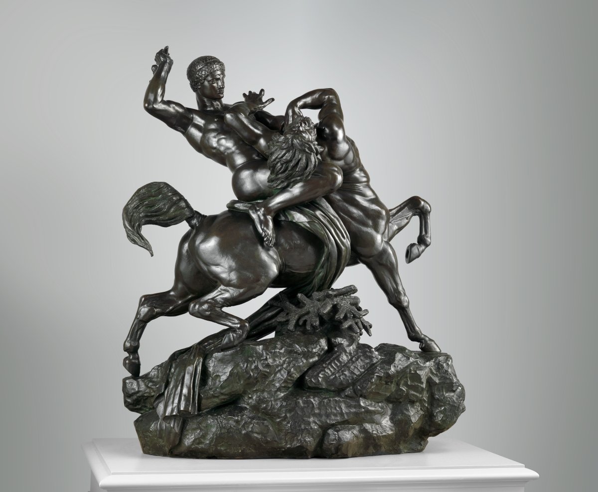 Antoine Louis Barye Theseus slaying the Minotaurclass 100
