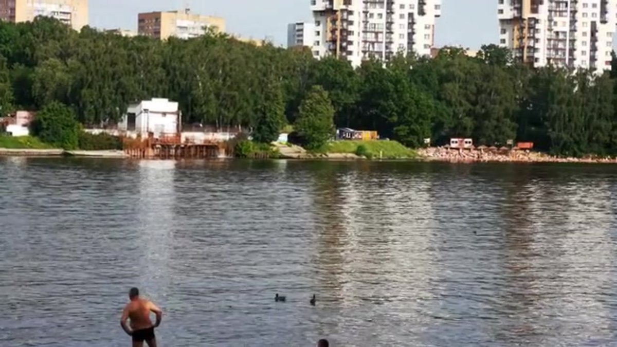 Парк Льва Толстого в Химках пляж
