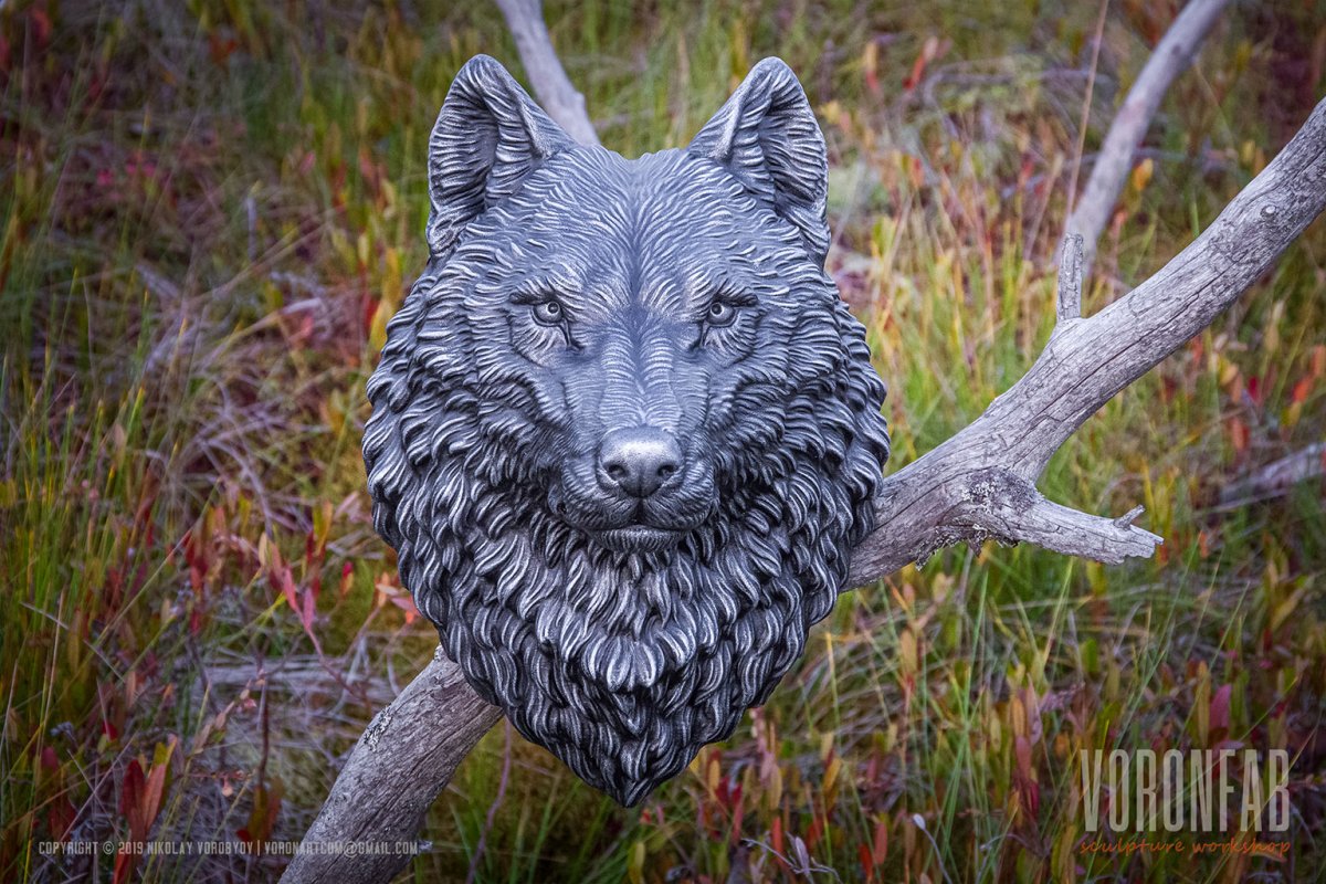 Romania Zalau Wolf Sculpture