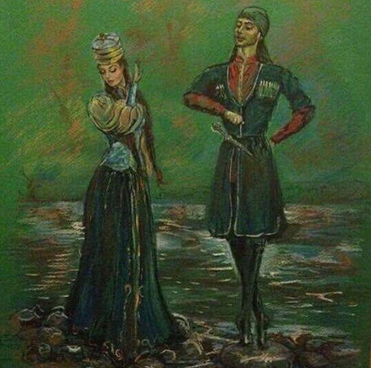 Грузинские танцы в живописи