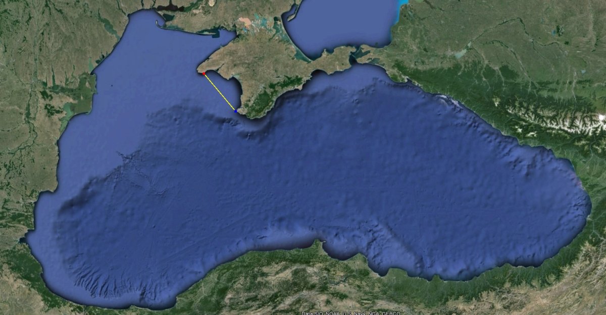 Рельеф дна черного моря
