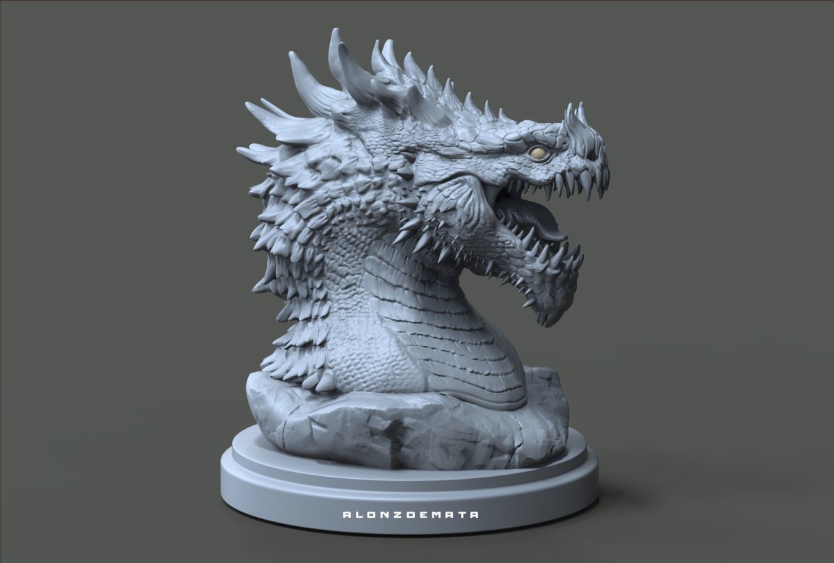 Дракон японский Zbrush