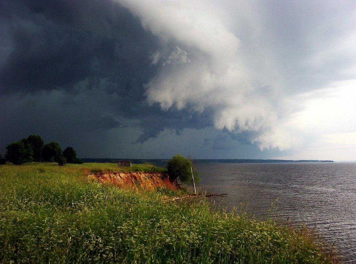 Гроза Можайское водохранилище
