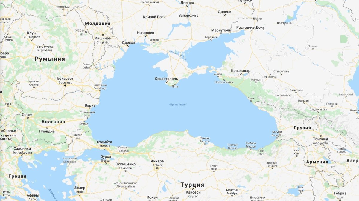 Крым и Турция на карте