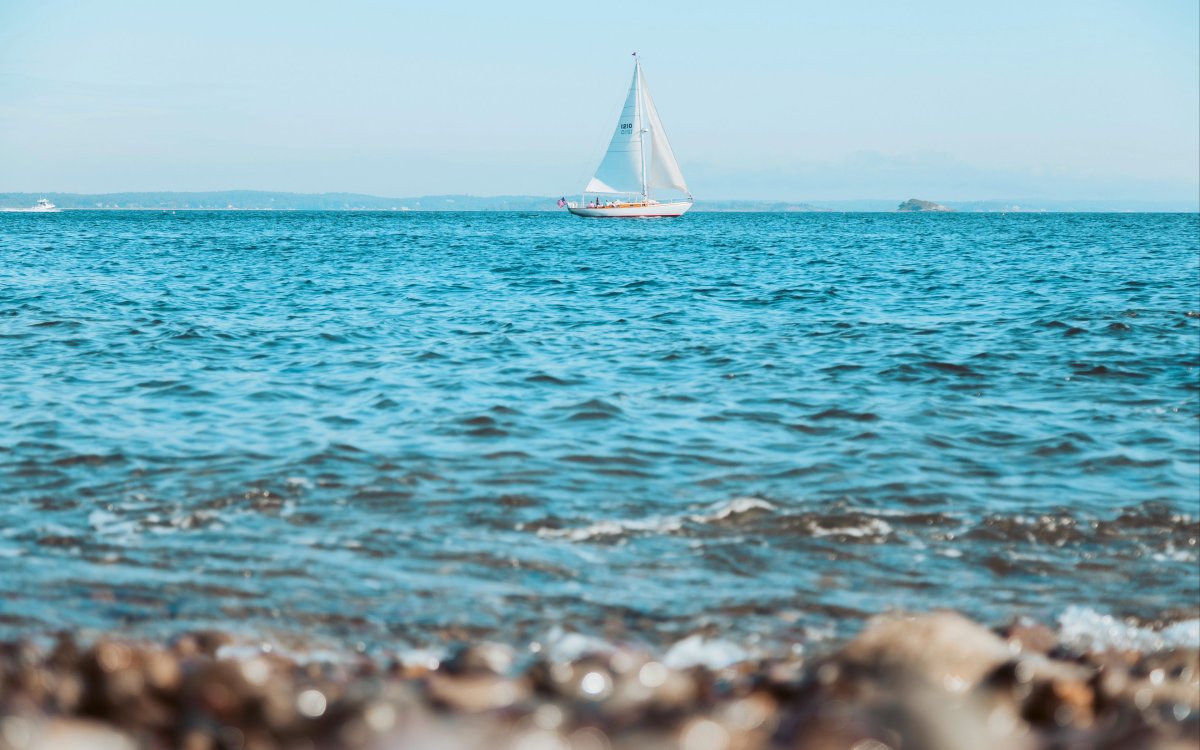 Яхта в море