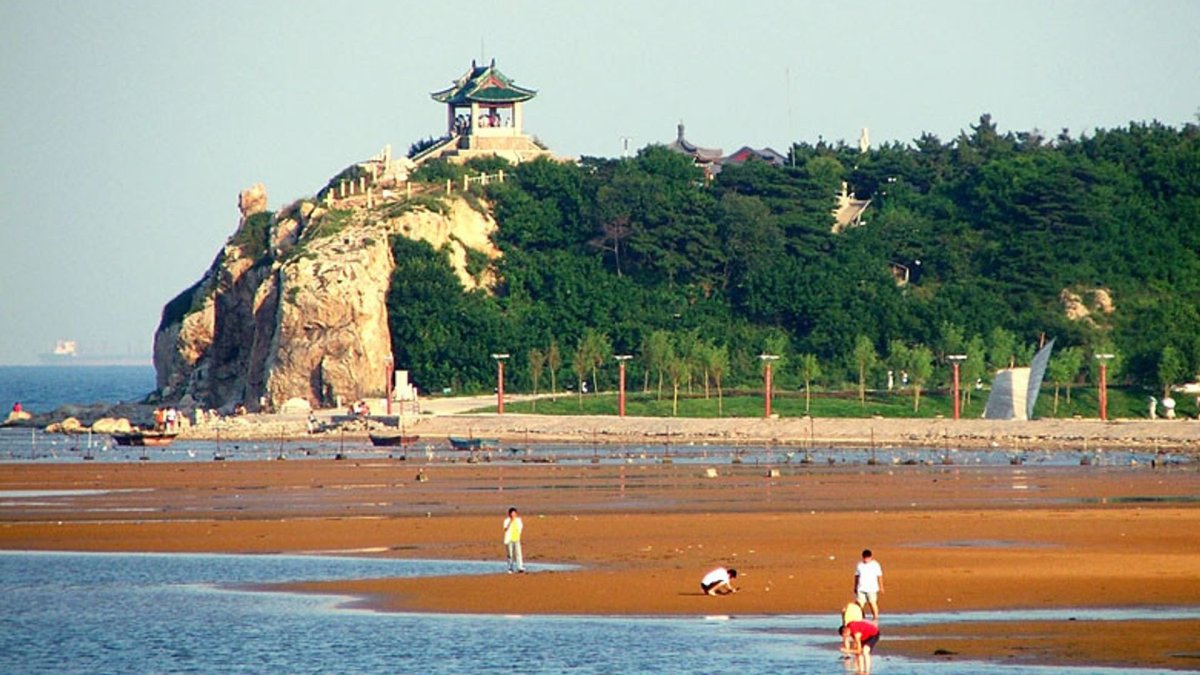Курорт Китая море Бэйдайхэ