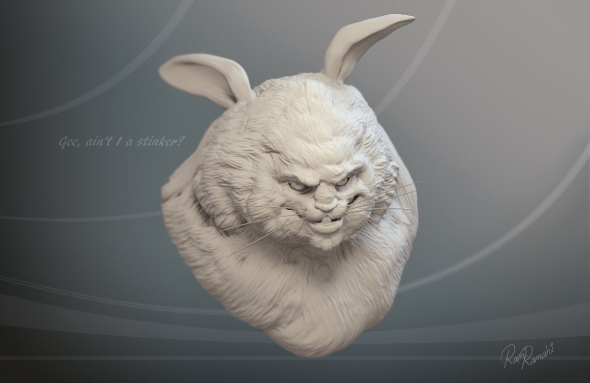 Кролик Zbrush