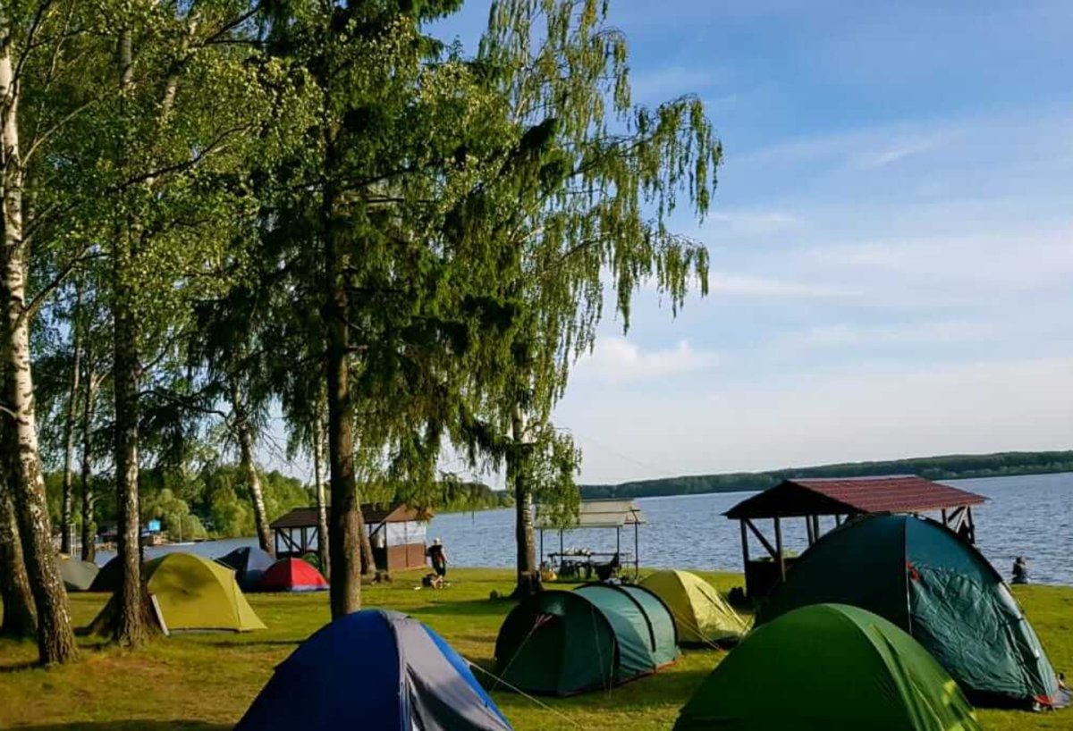 Озеро Сенеж Солнечногорск кемпинг