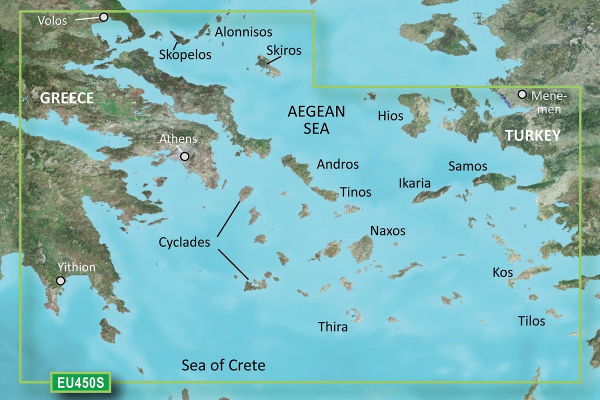 Эгейское море глубина