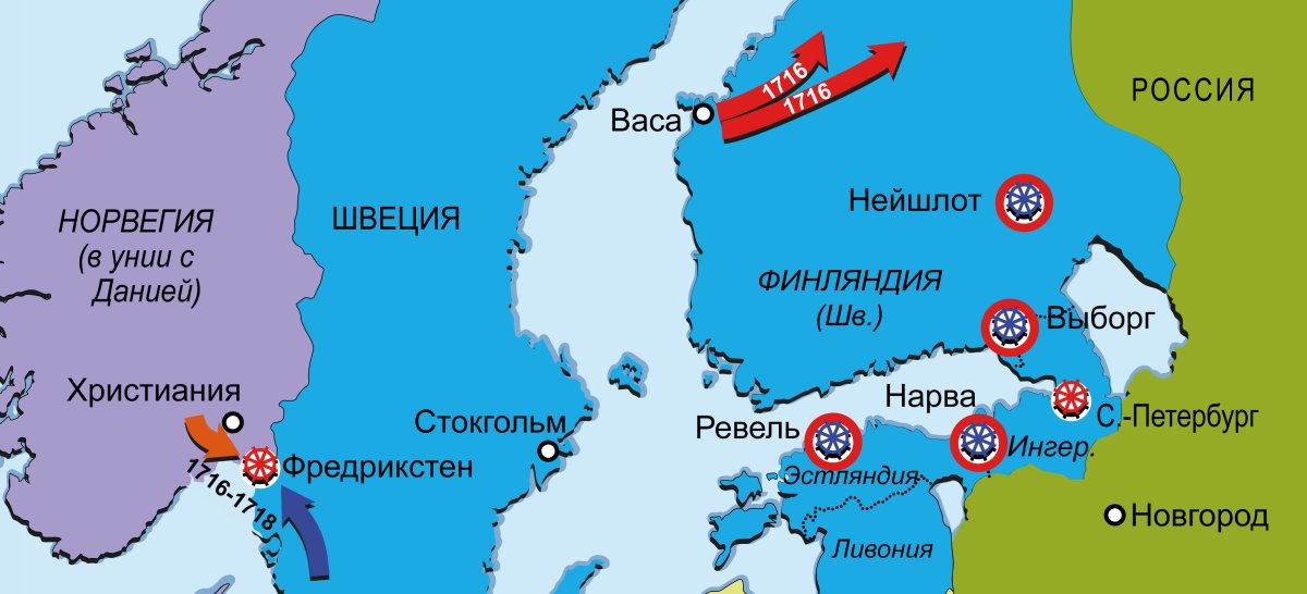 Территория Швеции до Северной войны
