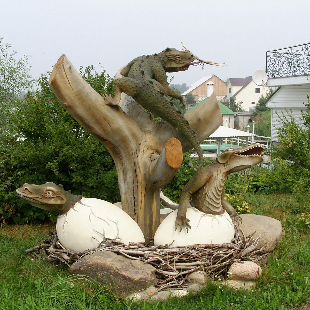 Ландшафтные фигуры из дерева