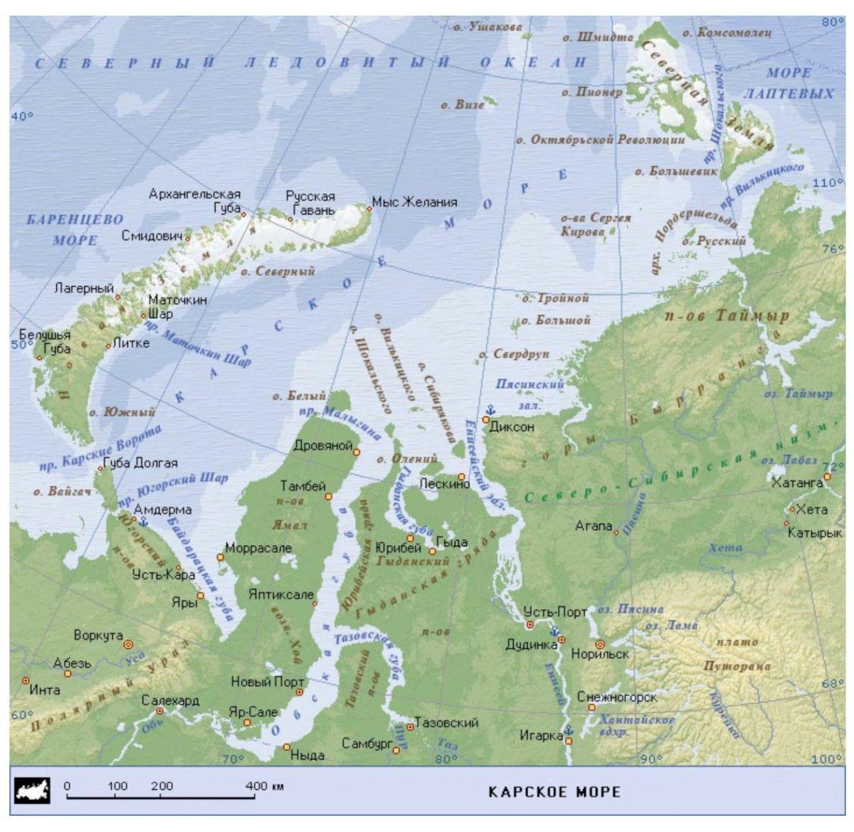 Енисейский залив Карского моря