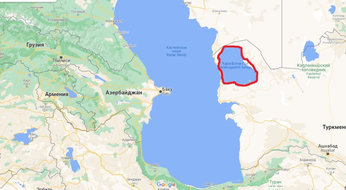 Дамба через Каспийское море