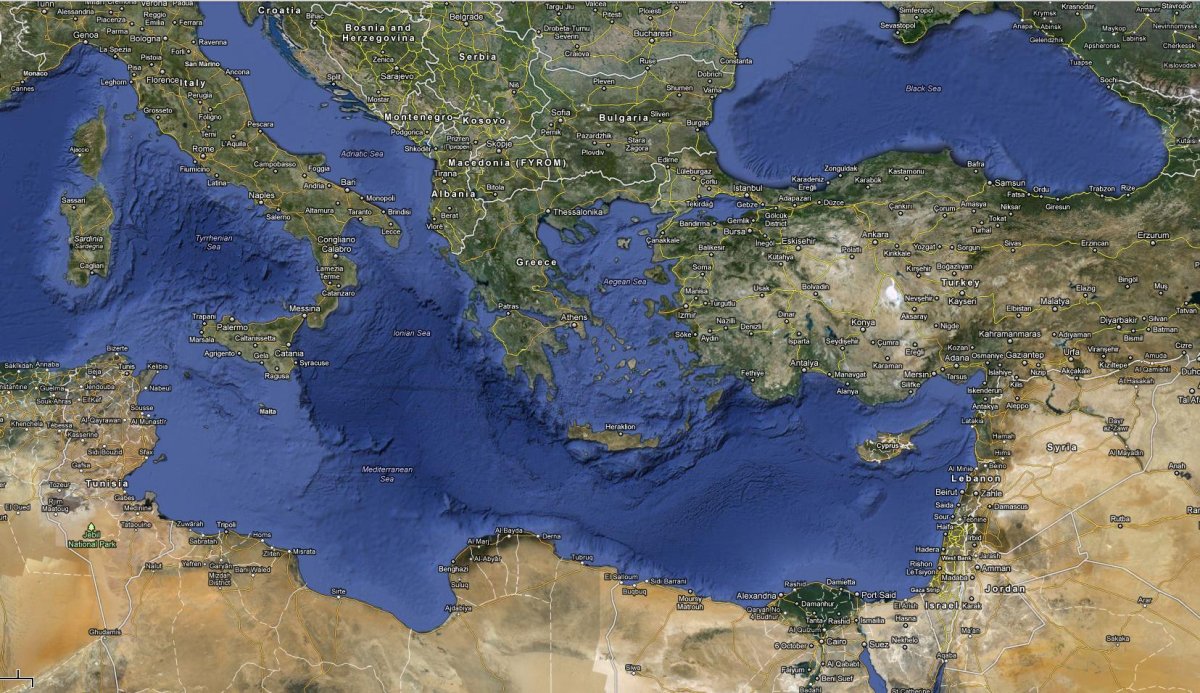 Ancient Mediterranean Map