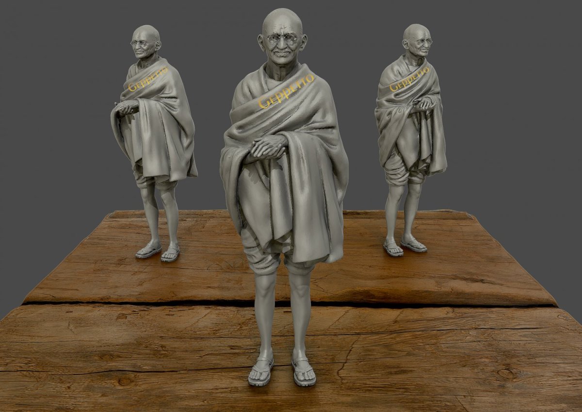 Mahatma Gandhi 3d