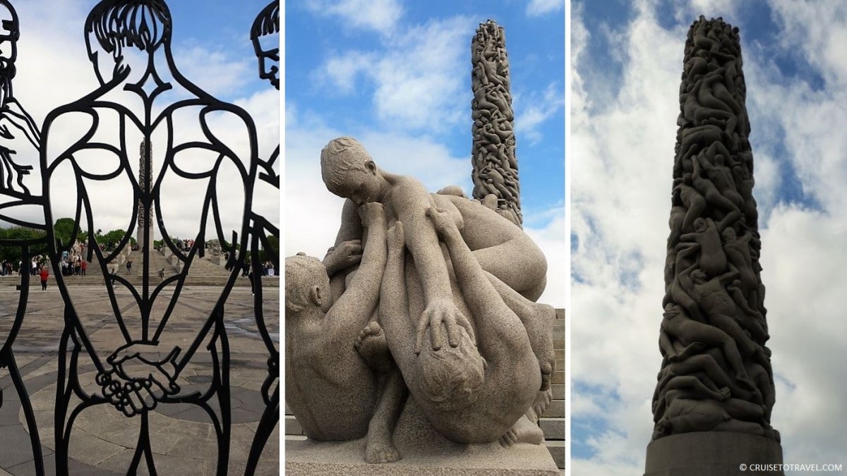 Vigeland Sculpture Park in the Winter
