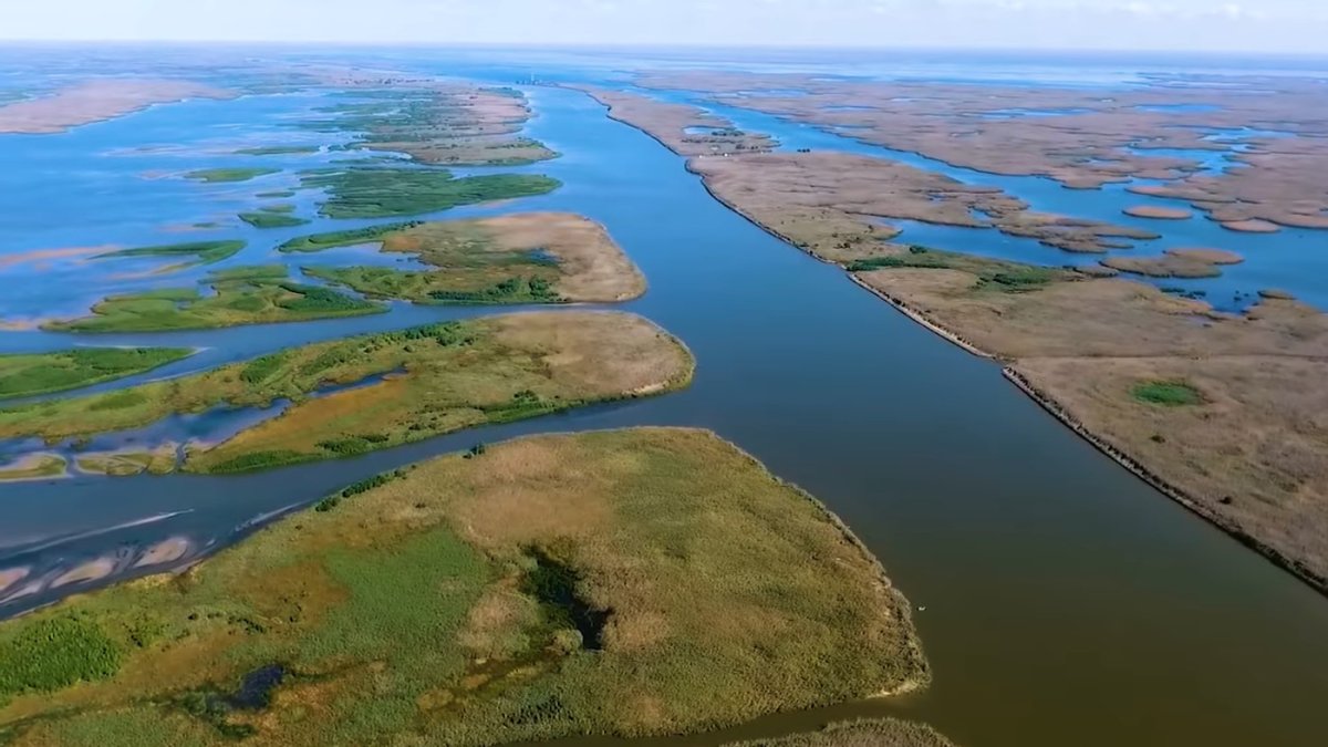 Каспийское море Дельта Волги