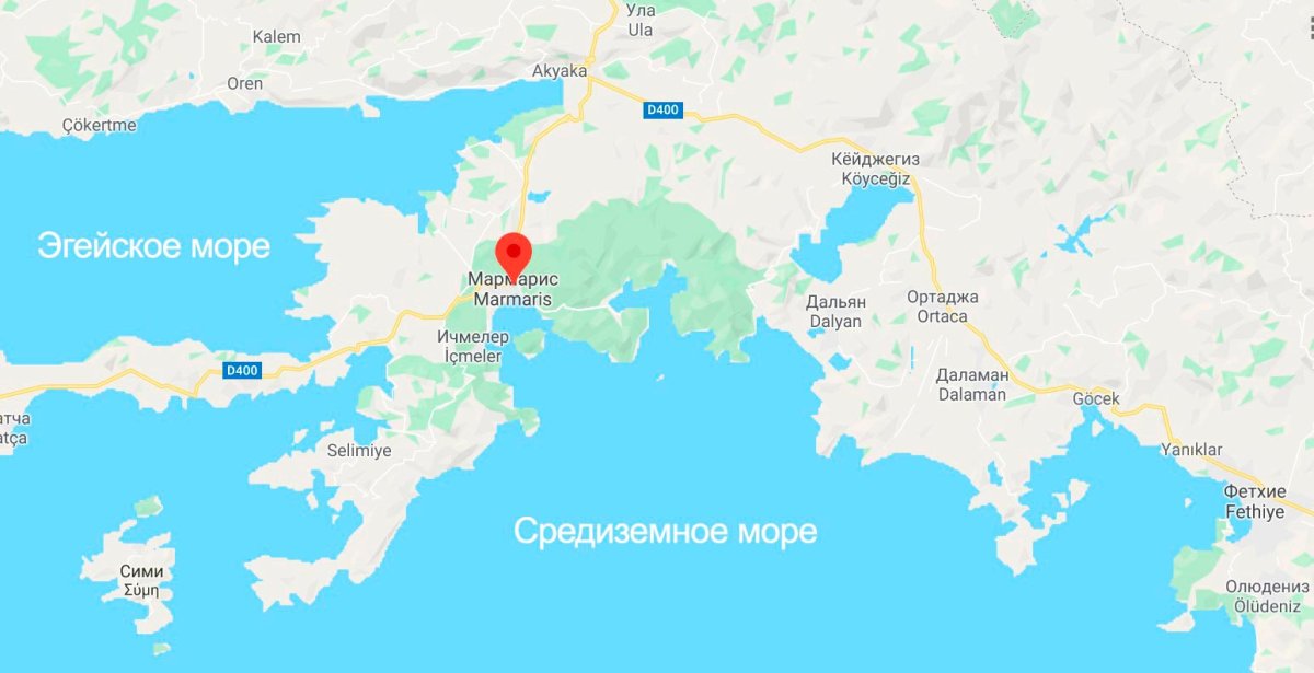 Карта Мармариса Турция