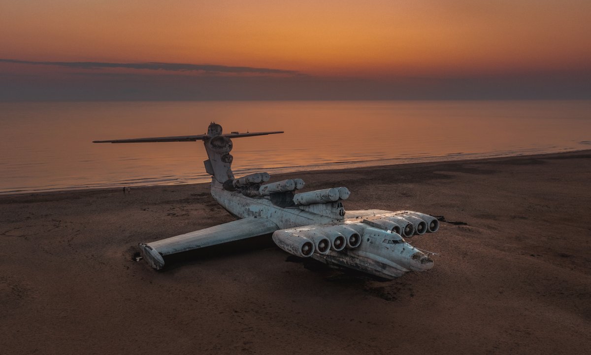 Экраноплан Лунь в Дагестане