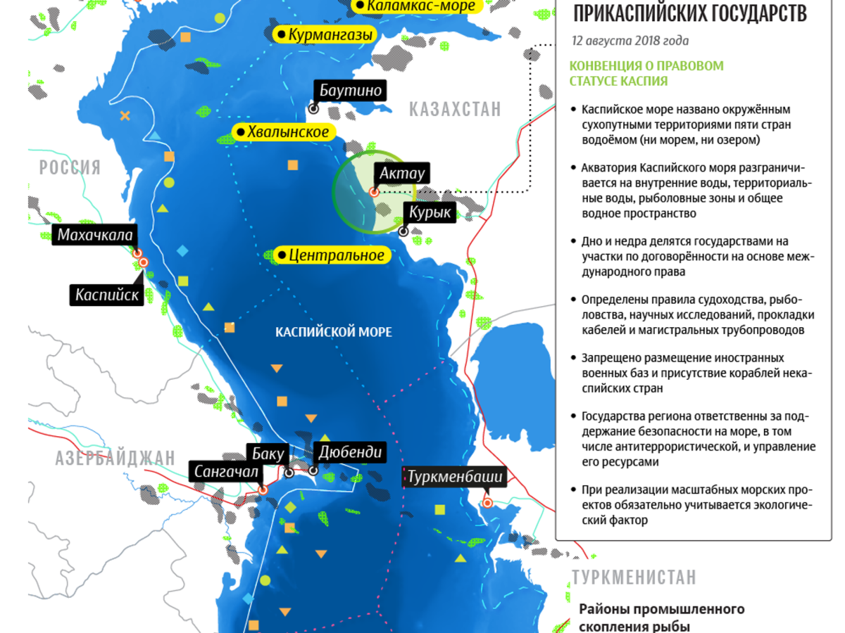 Территориальные воды Каспийского моря карта
