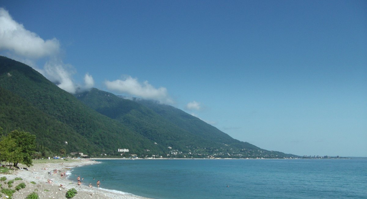 Абхазия Гагры горы море