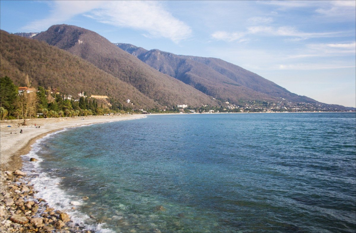 Абхазия Гагры горы море