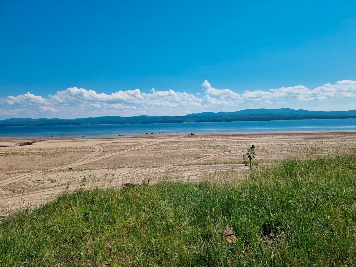 Красноярское море обмелело