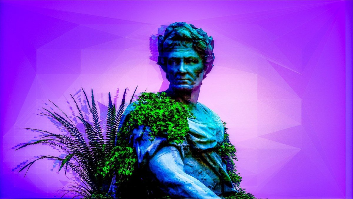 Vaporwave статуя