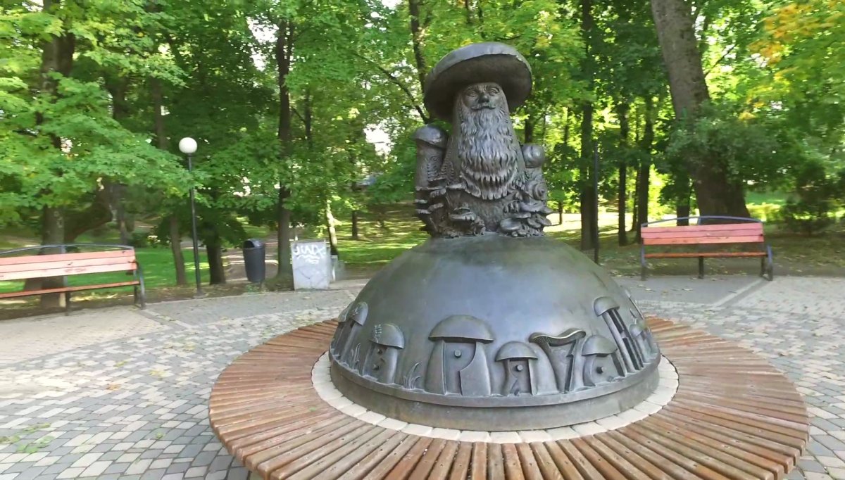 Памятник грибам в Рязани