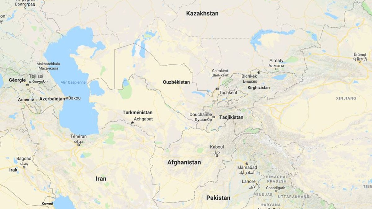 Ташкент на карте Казахстана
