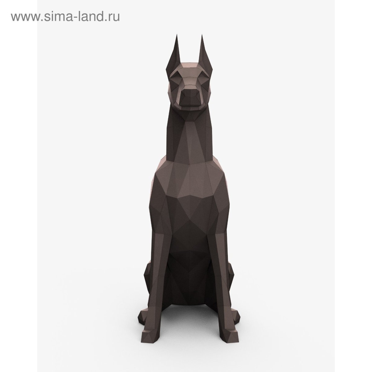 Полигональные скульптуры Доберман