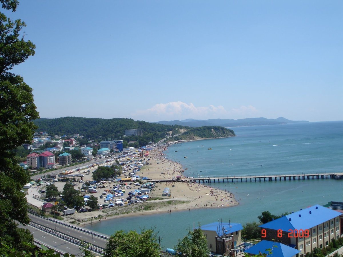 Море в поселке Лермонтово Краснодарский край