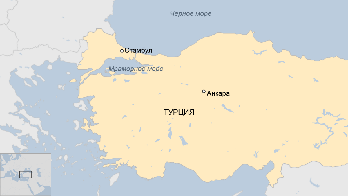Бурса Турция на карте Турции