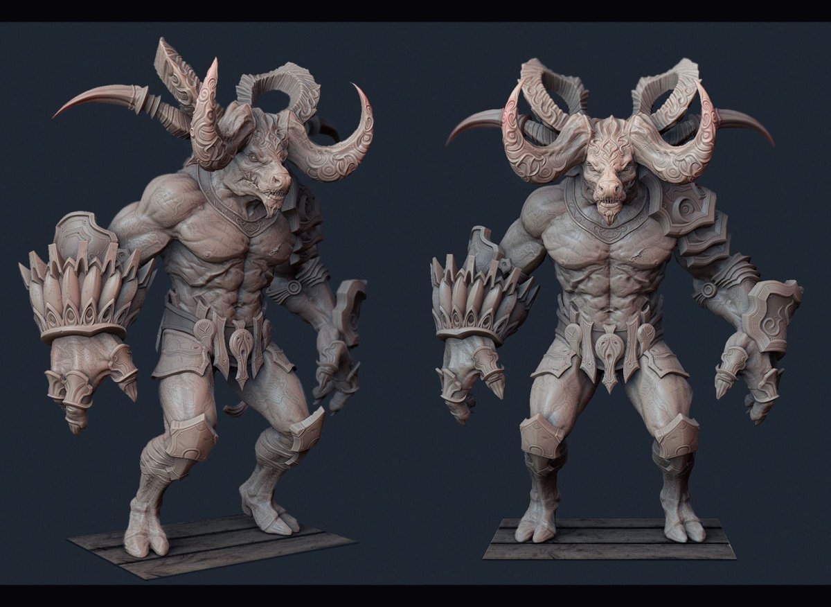 Минотавр Zbrush