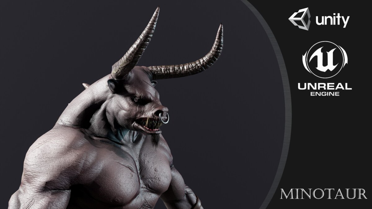 Минотавр 3d модель