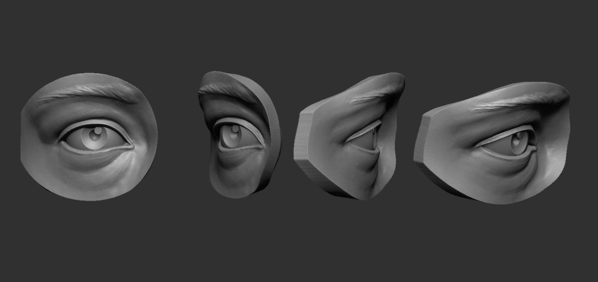 3д референс глаза Zbrush