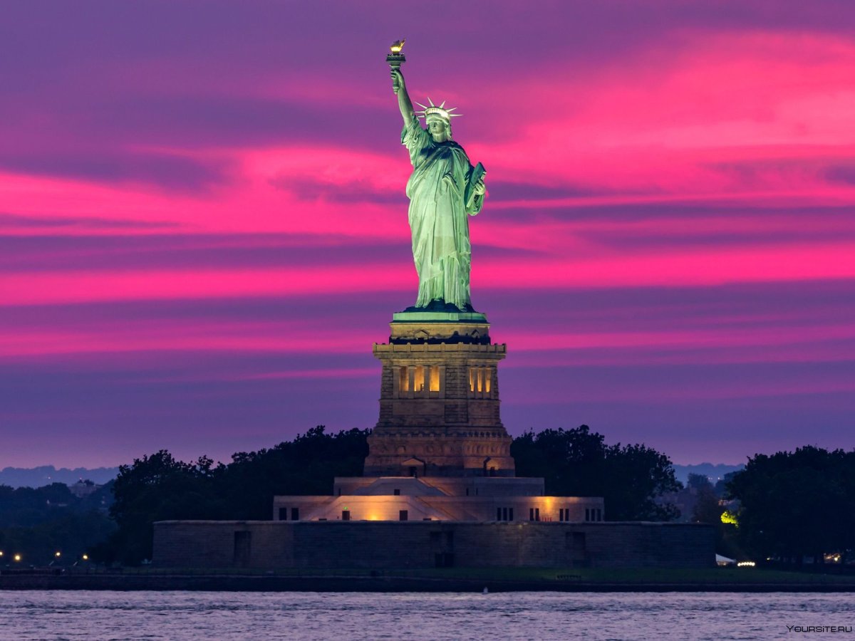 США Нью-Йорк статуя свободы