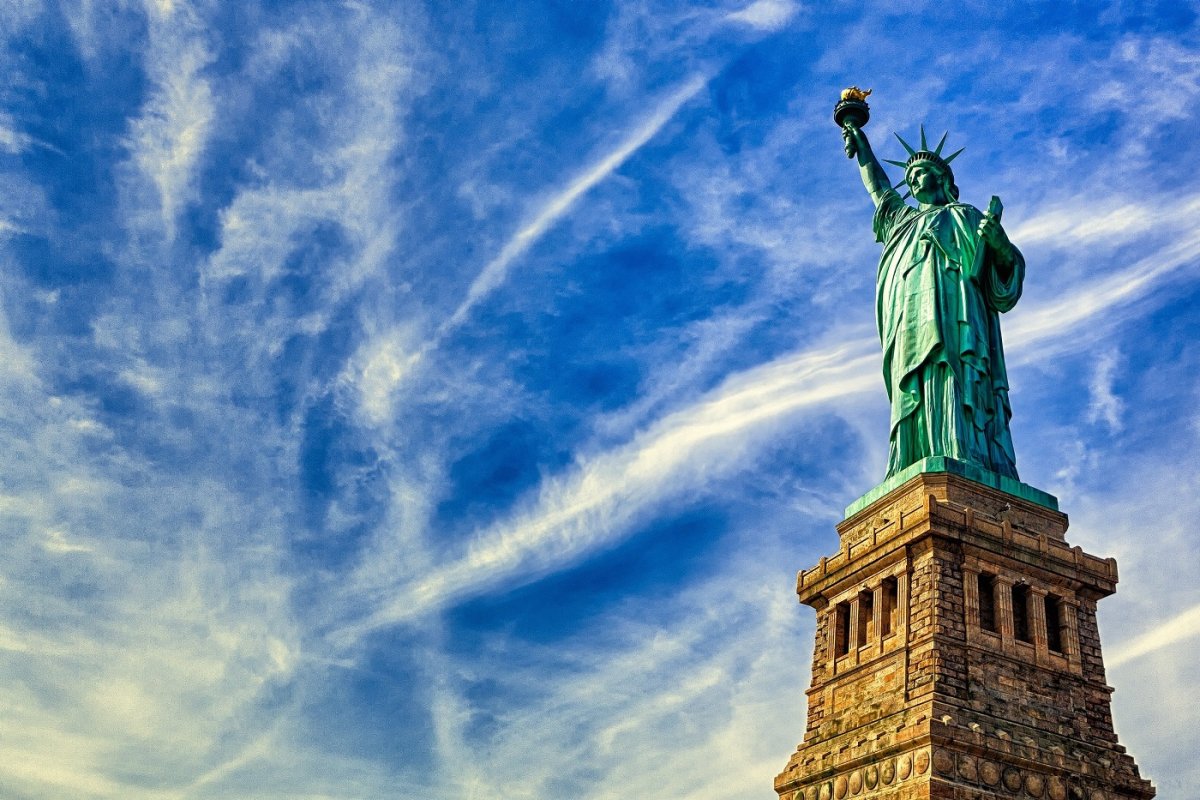 США Нью-Йорк статуя свободы