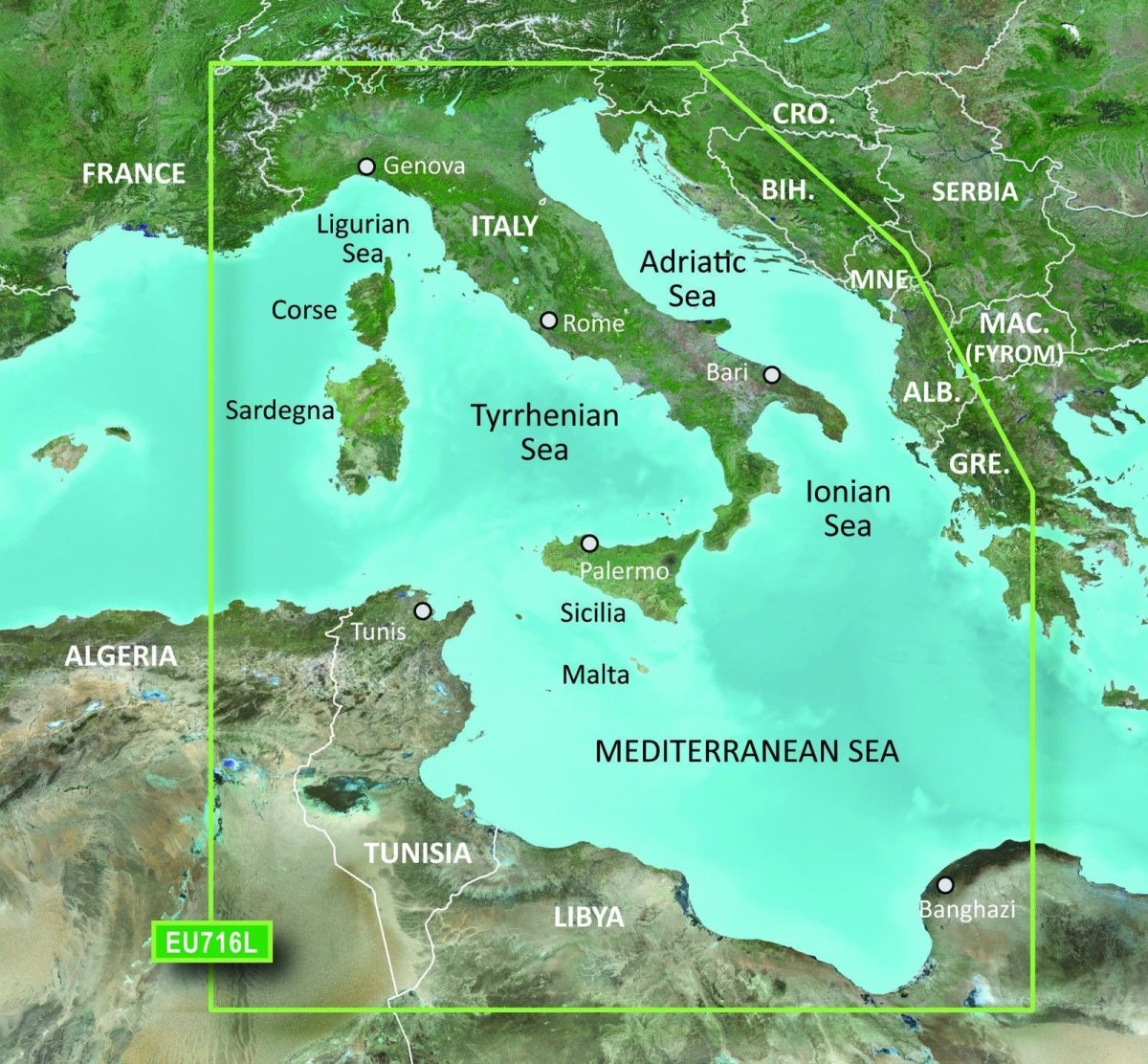 Средиземное море и Адриатическое море