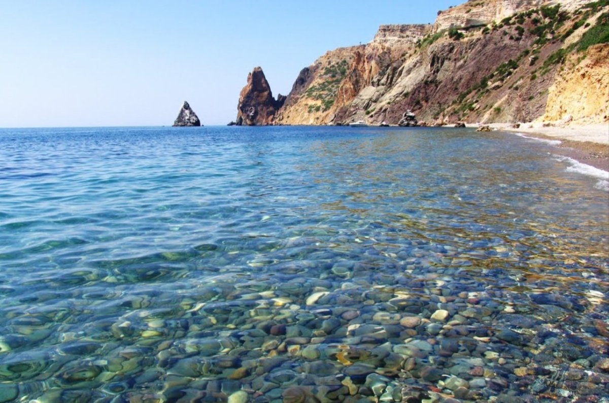 Мыса Фиолент в черном море