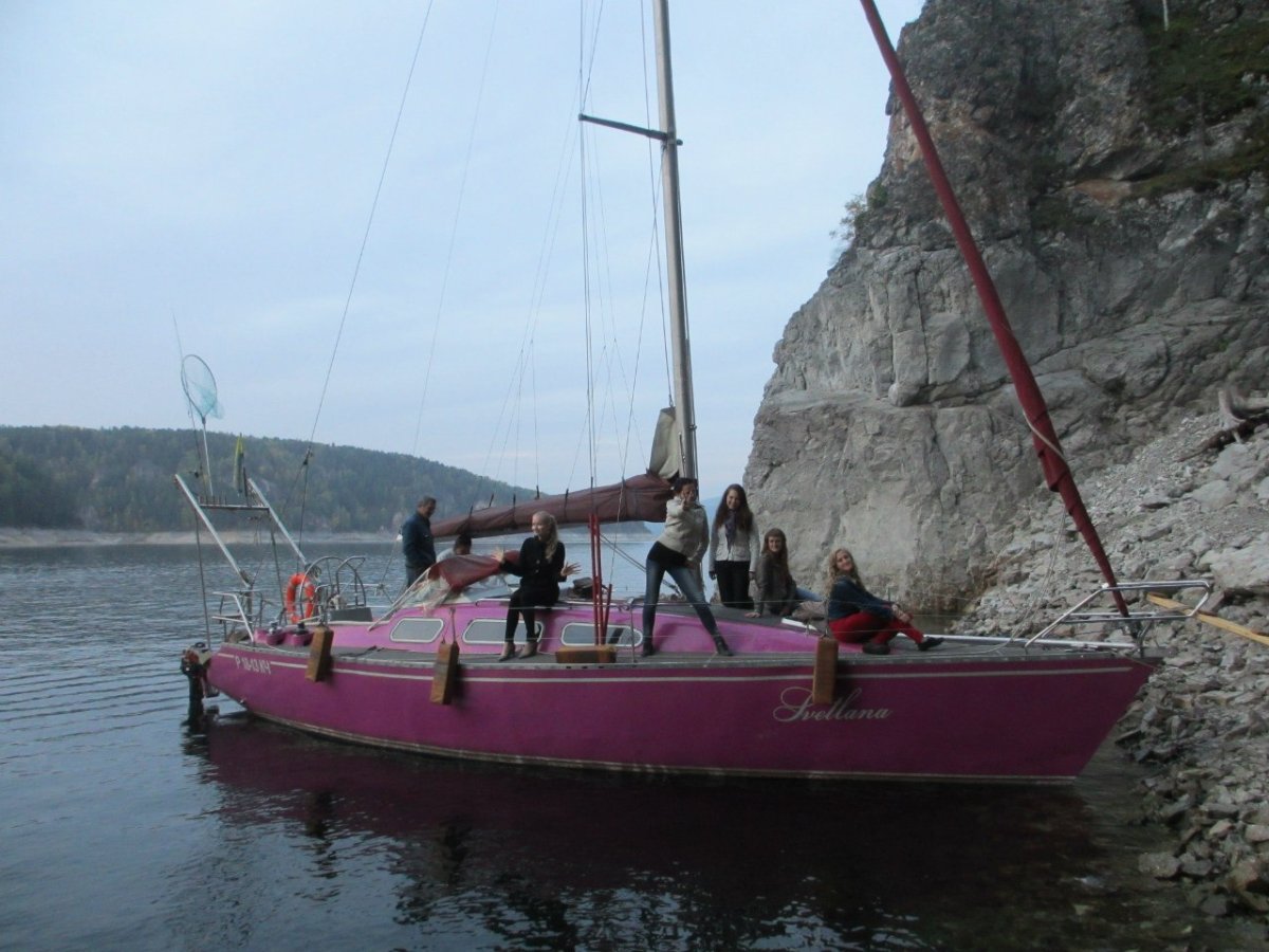 Красноярское море яхта Светлана