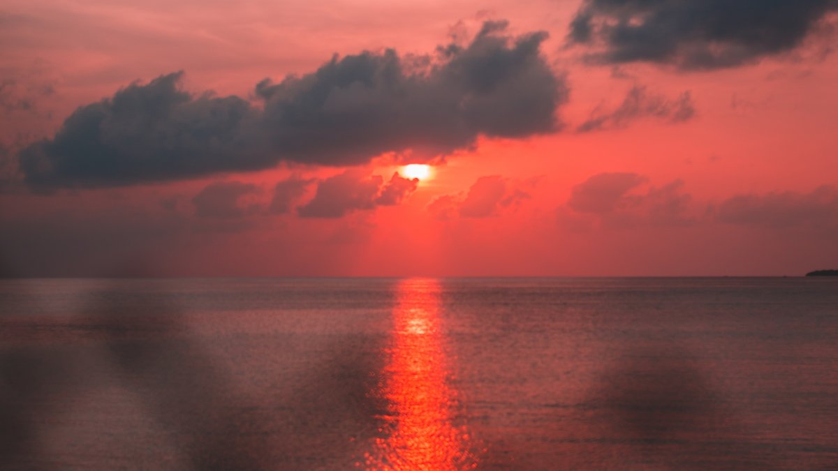 Закат на Красном море HD