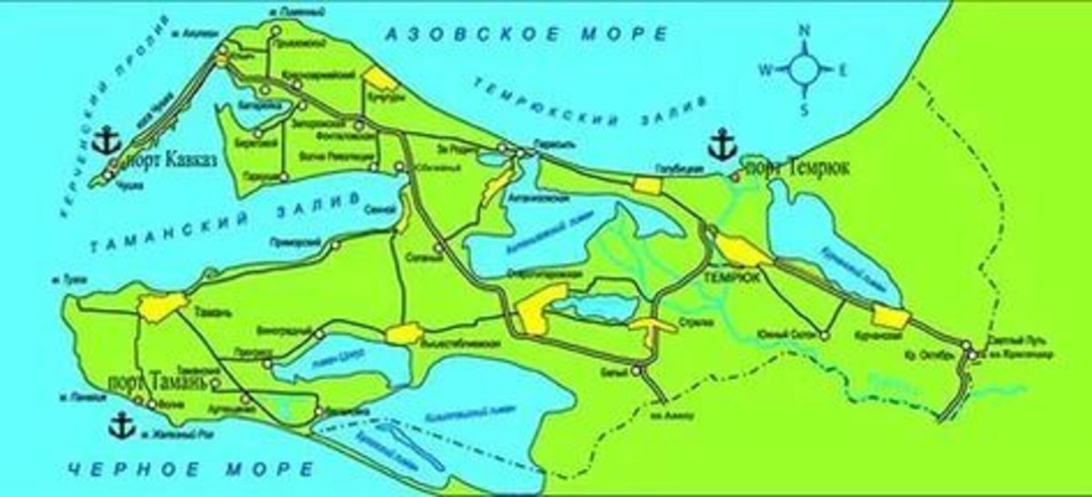 Голубицкая Азовское море на карте