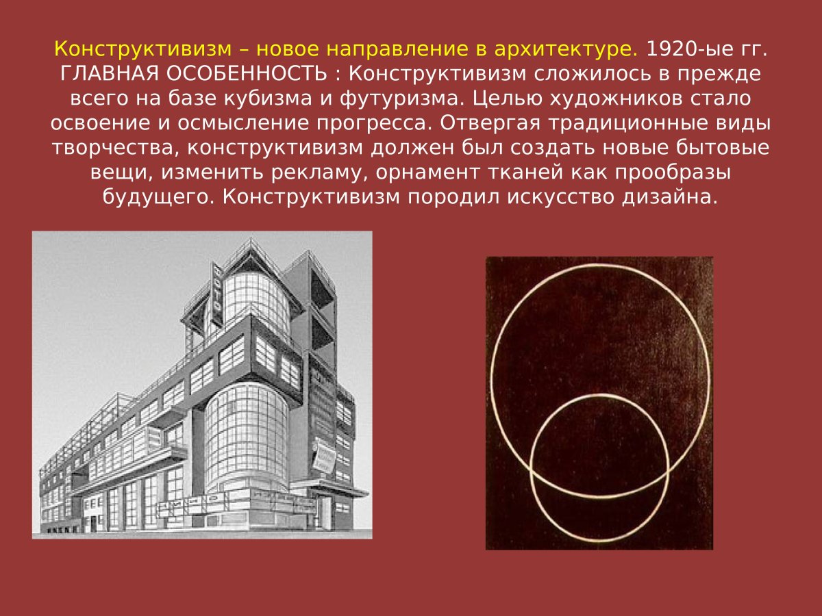 Конструктивизм 1920-е нач 1930-х гг