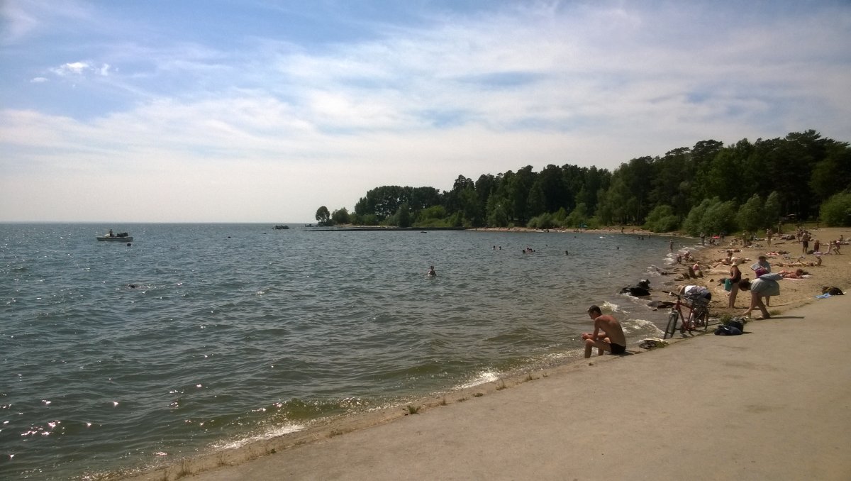 Обское водохранилище Новосибирск пляж