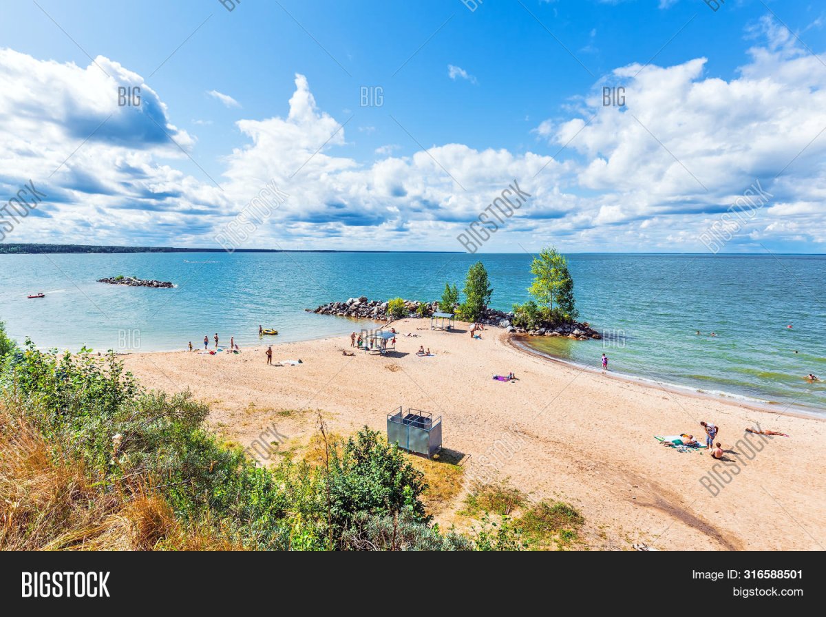 Бердск каменный пляж