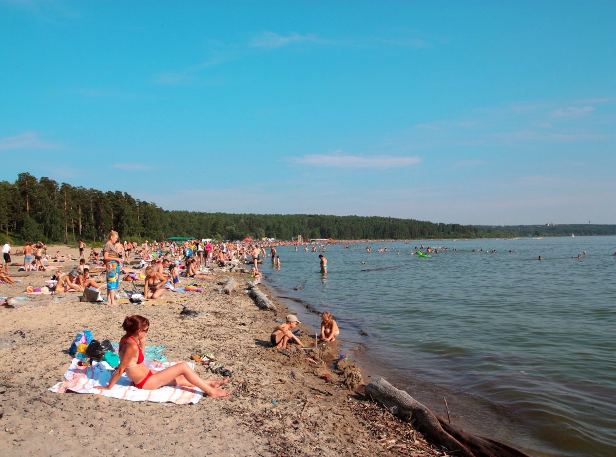 Новосибирское водохранилище Обское море