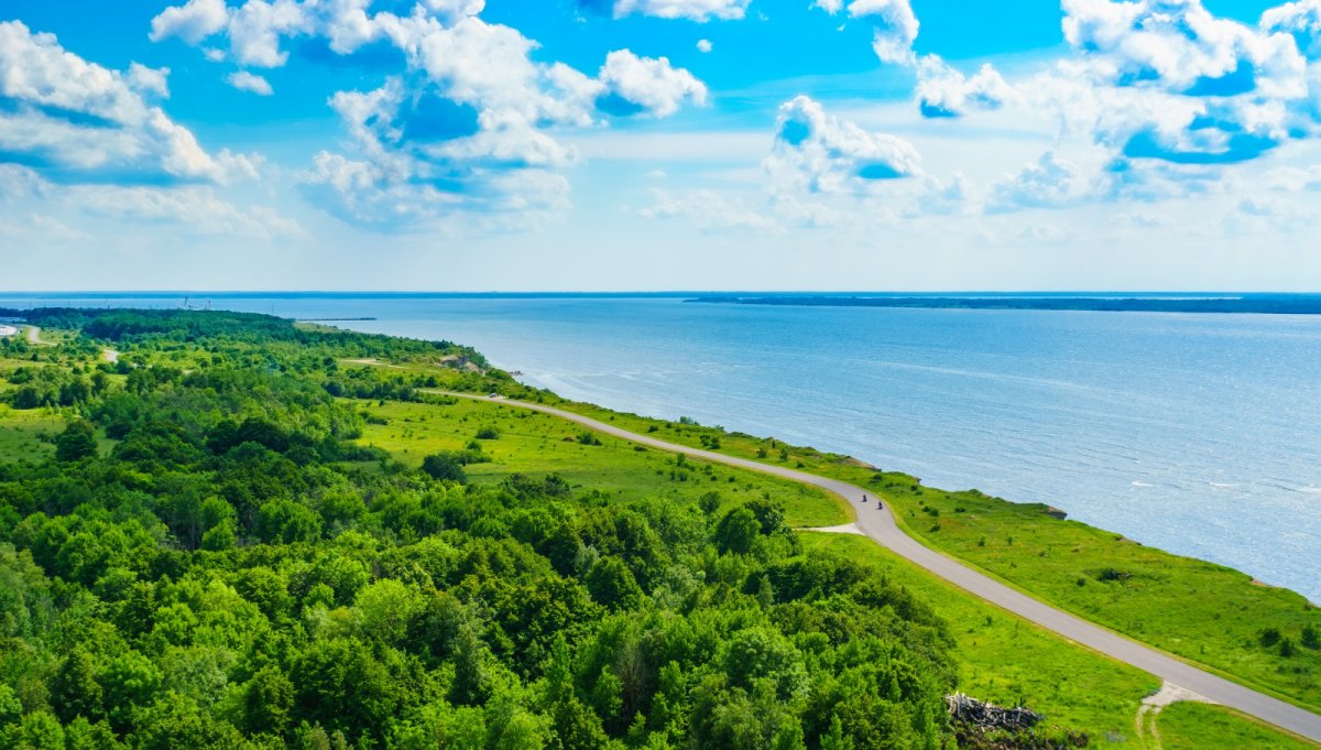 Волга река панорама